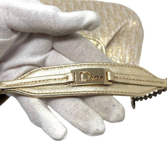 Christian Dior Vintage 2002 Trotter Monogram Chain Mini Bag Pchette [106217] - Picture 15 of 16